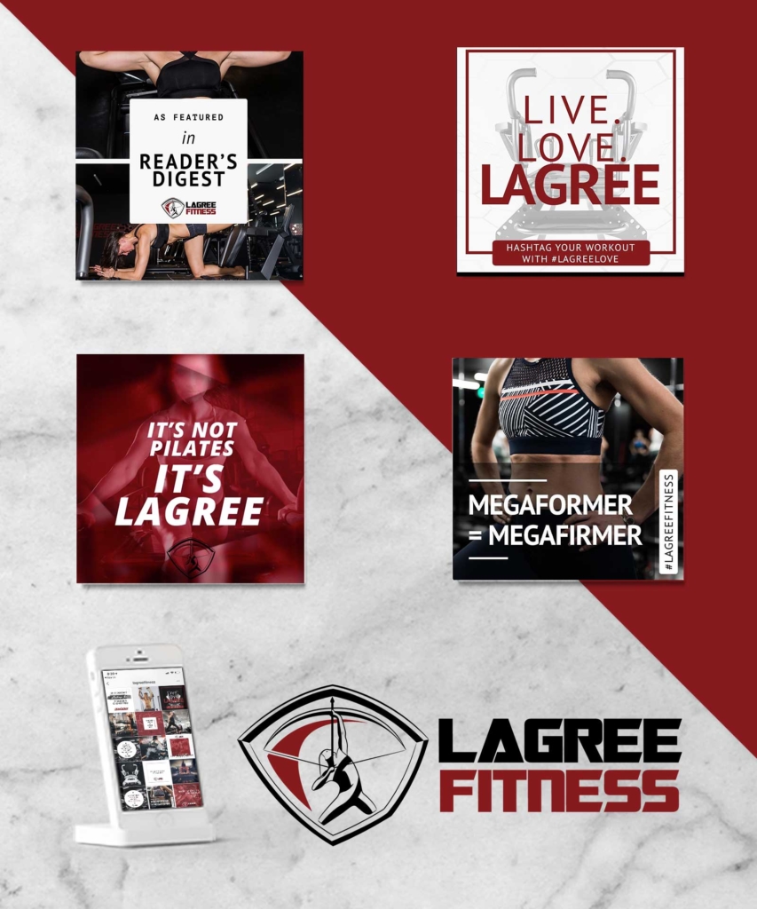 Lagree Fitness Social Media Design
